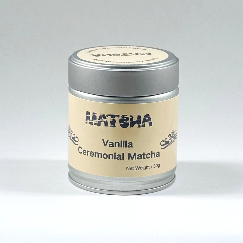 30 grams Packed a Can Green Tea Powder Matcha Vanilla Flavored Ceremonial Grade 6S