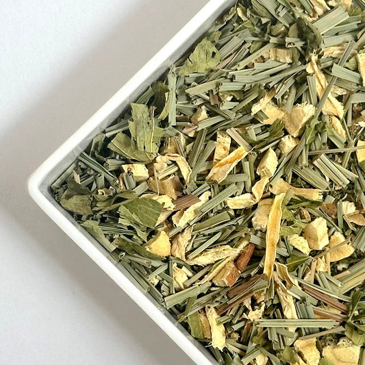Lemon Ginger Tea - Herbal Loose leaf Tea - Caffeine-Free - Relaxing Tea - All Natural