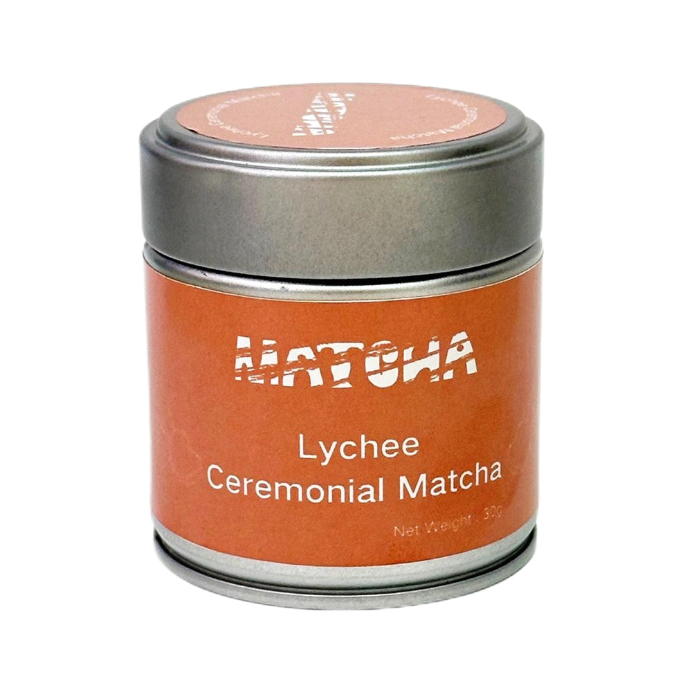 30 grams Packed a Can Green Tea Powder Matcha Lychee Flavored Ceremonial Grade 6S