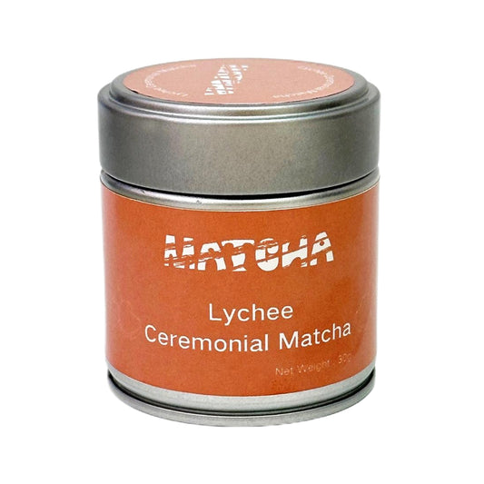 30 grams Packed a Can Green Tea Powder Matcha Lychee Flavored Ceremonial Grade 6S