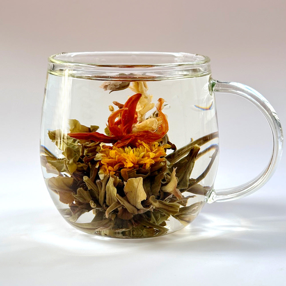Handmade flower blooming tea ball - Flowers and Cheers