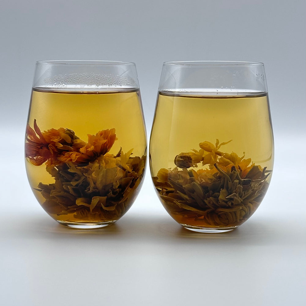 Handmade Flower Blooming Tea Ball - Two Dragons Frolicking with a Pearl