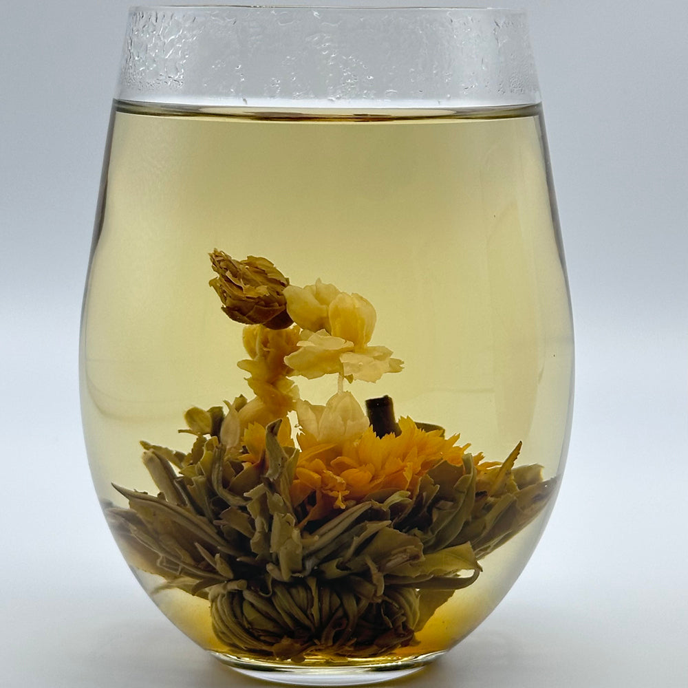 Handmade Flower Blooming Tea Ball - Two Dragons Frolicking with a Pearl