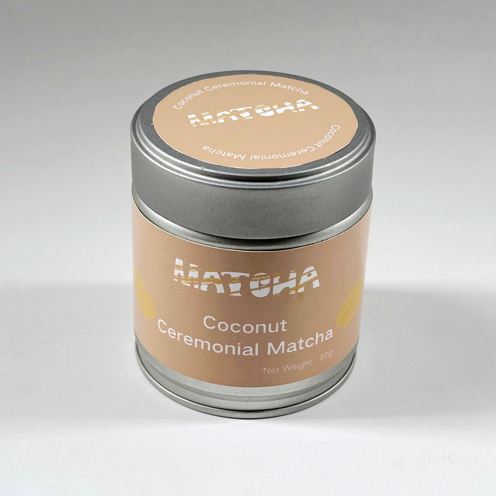 30 grams Packed a Can Green Tea Powder Matcha Coconut Flavored Ceremonial Grade 6S