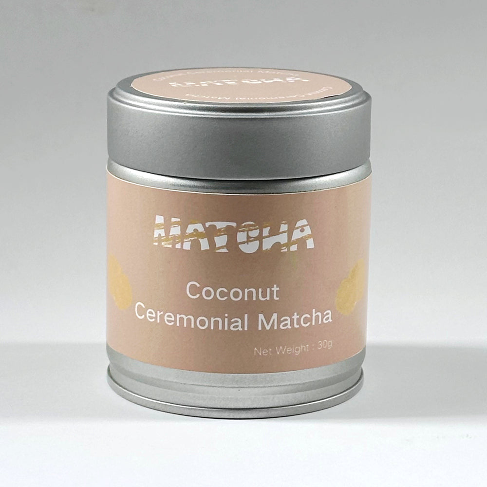 30 grams Packed a Can Green Tea Powder Matcha Coconut Flavored Ceremonial Grade 6S