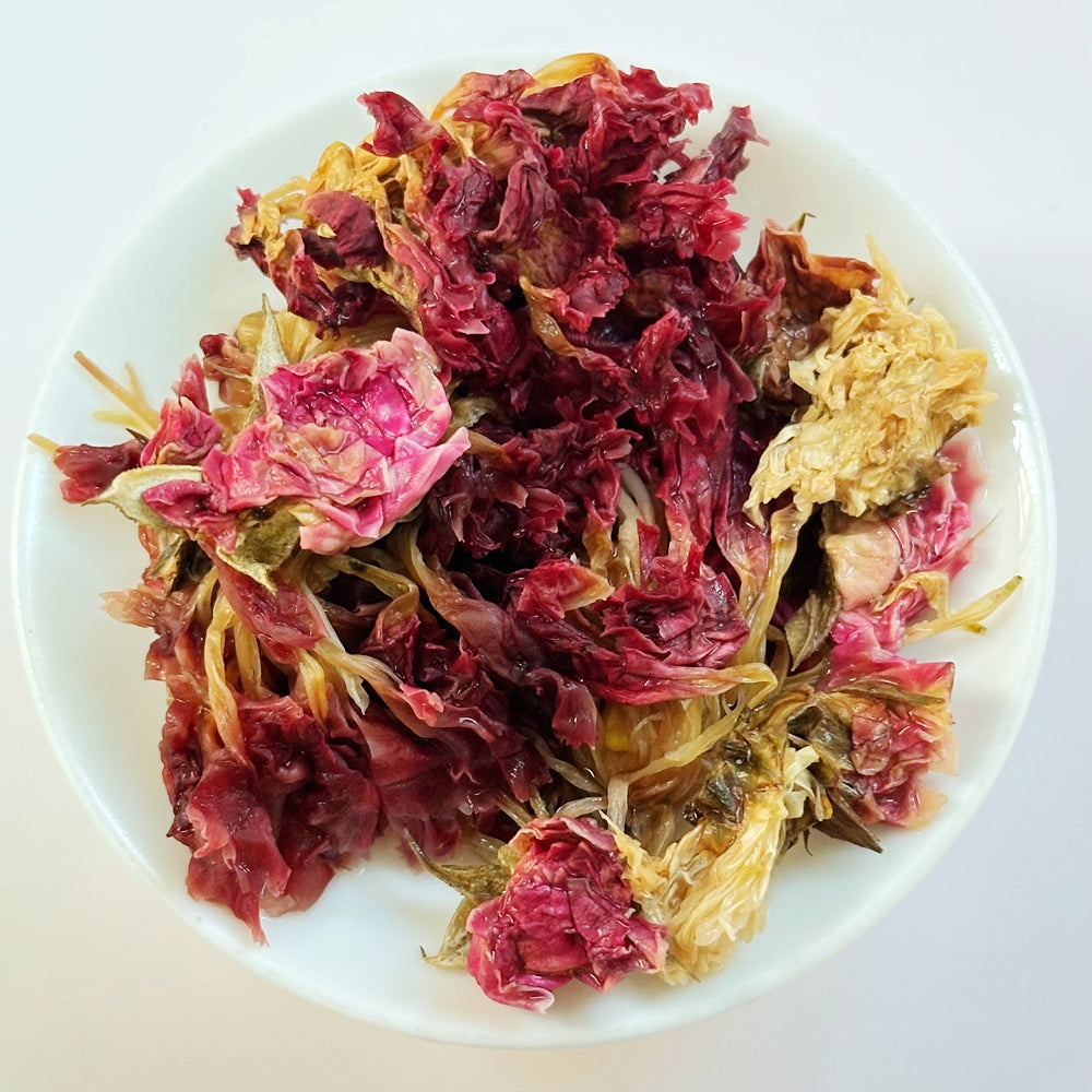 Hand-wrapped Flower Tea Ball Rose & Jasmine 500grams Packed