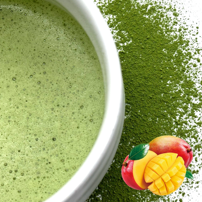 Mango Flavored Matcha Ceremonial Grade 30grams Can Packed