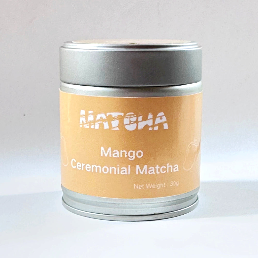 30 grams Packed a Can Green Tea Powder Matcha Mango Flavored Ceremonial Grade 6S