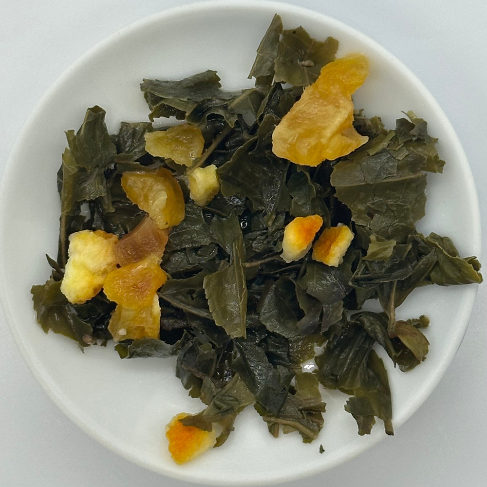 Passion fruit orange peel green tea