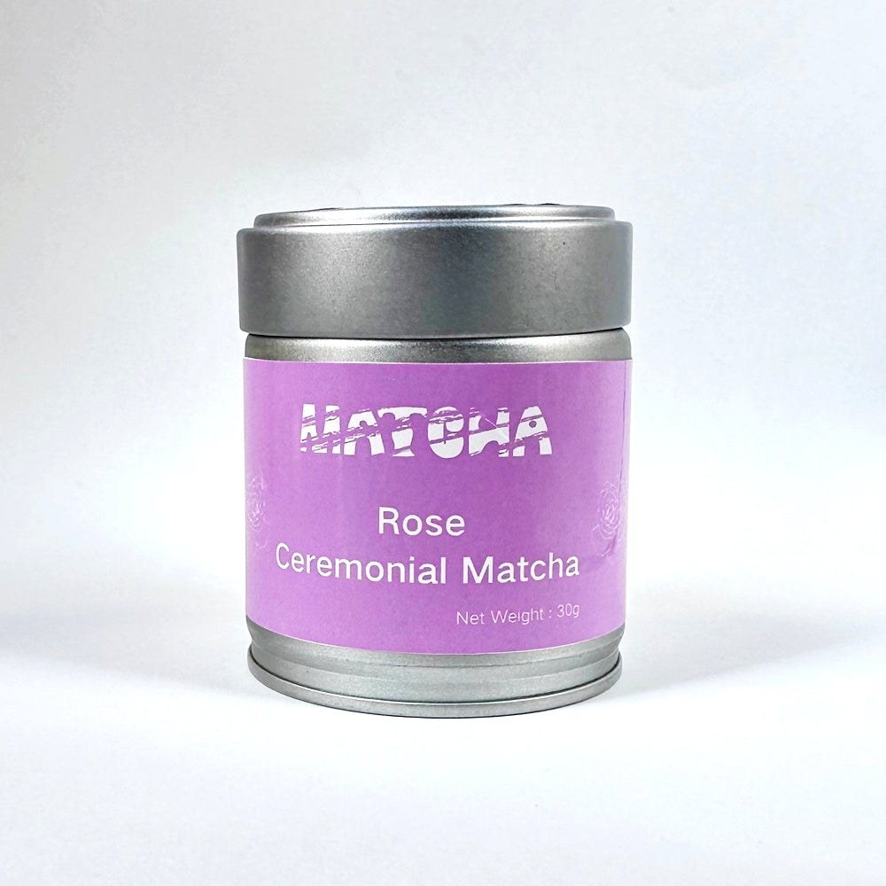 30 grams Packed a Can Green Tea Powder Matcha Rose Flavored Ceremonial Grade 6S
