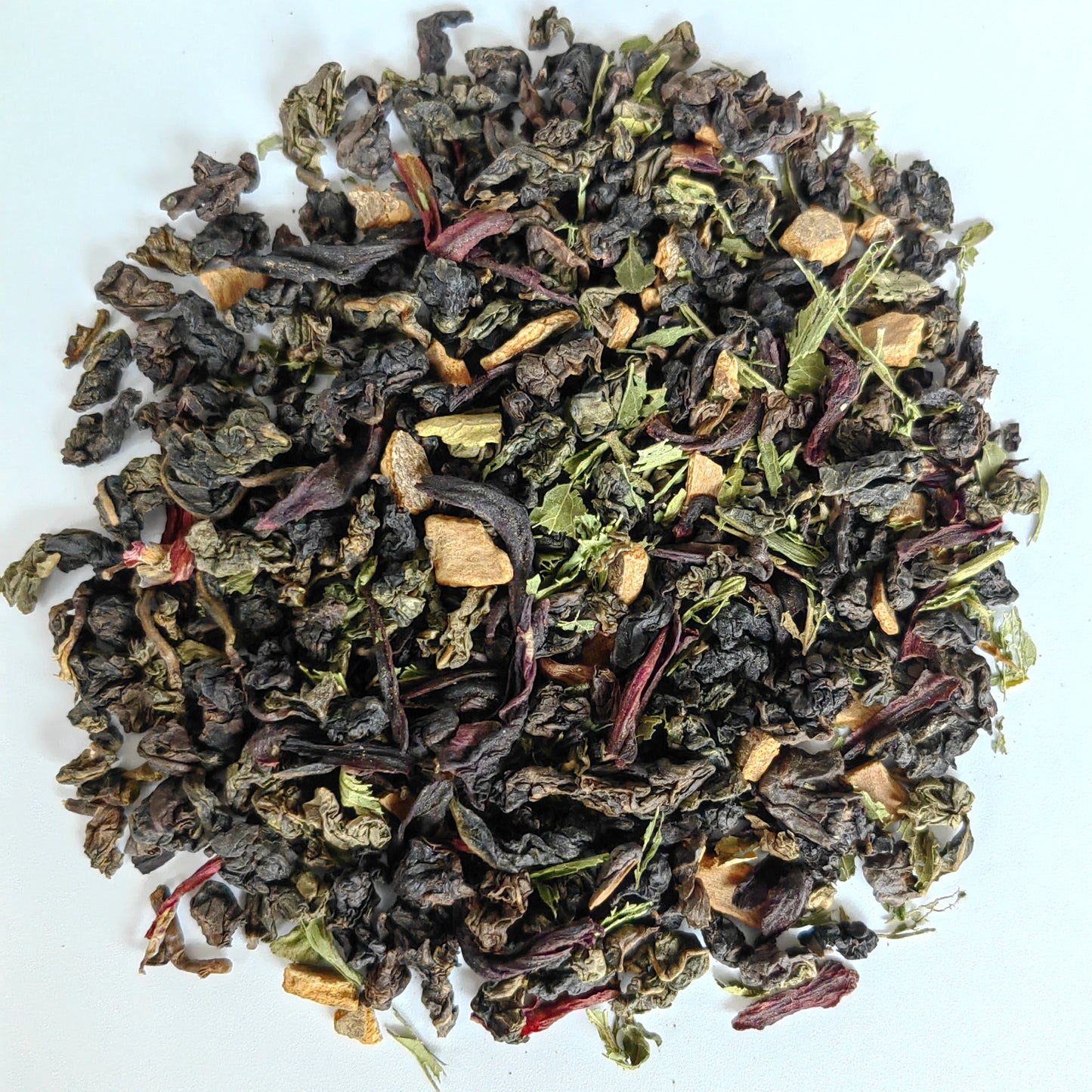 Spiced Life Baked Oolong Hibiscus Tea with Cinnamon Pieces