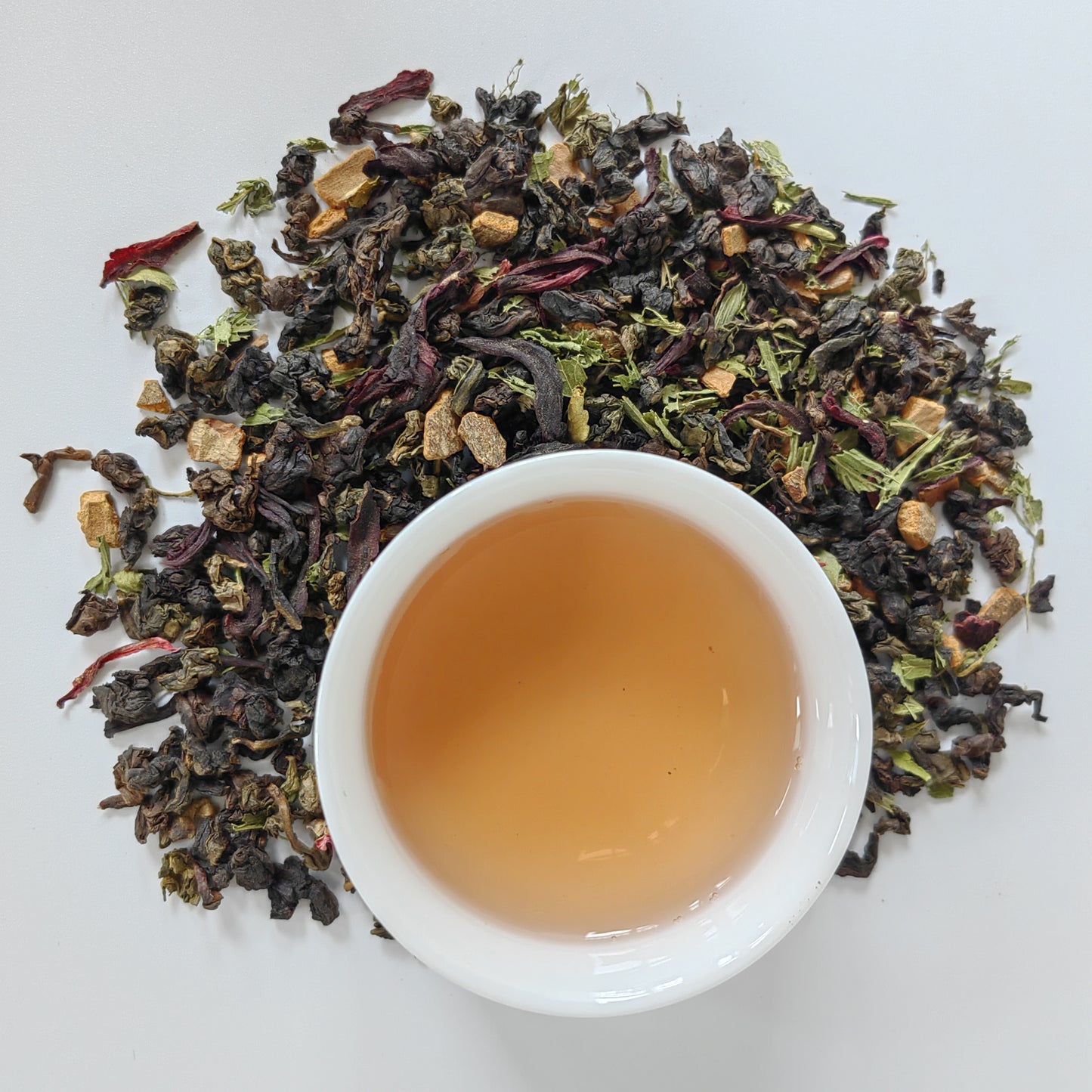 Spiced Life Baked Oolong Hibiscus Tea with Cinnamon Pieces