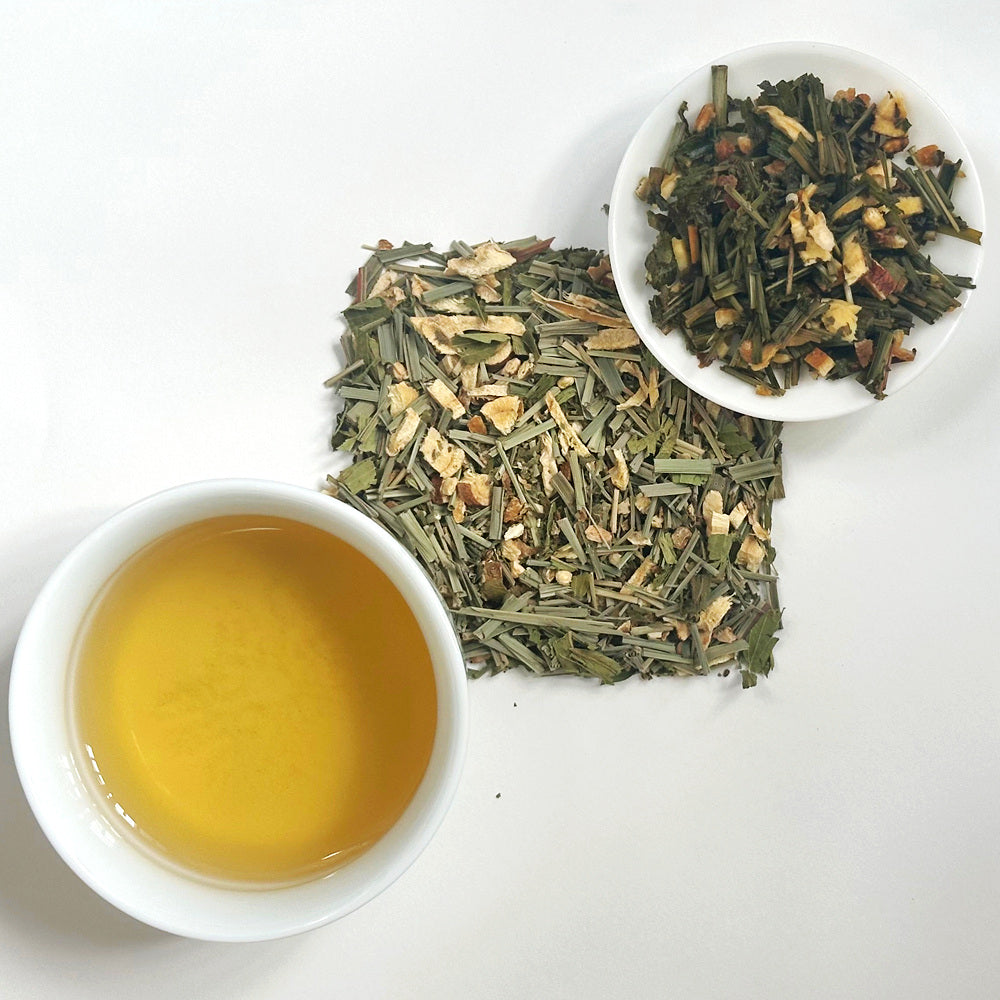 Lemon Ginger Tea - Herbal Loose leaf Tea - Caffeine-Free - Relaxing Tea - All Natural