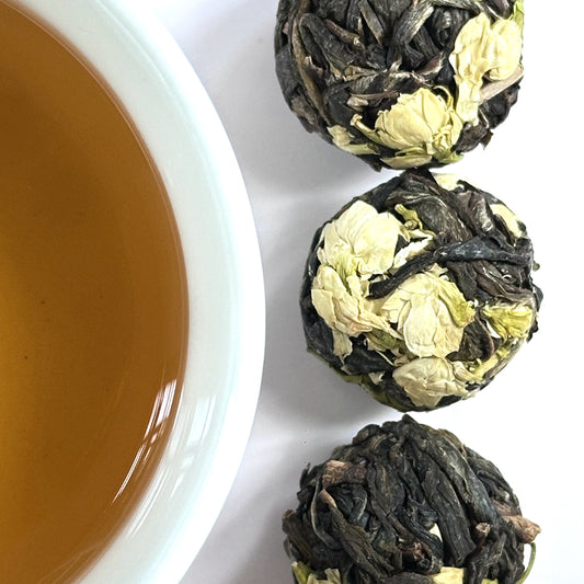 Jasmine Flower Sheng Puerh Tea Ball