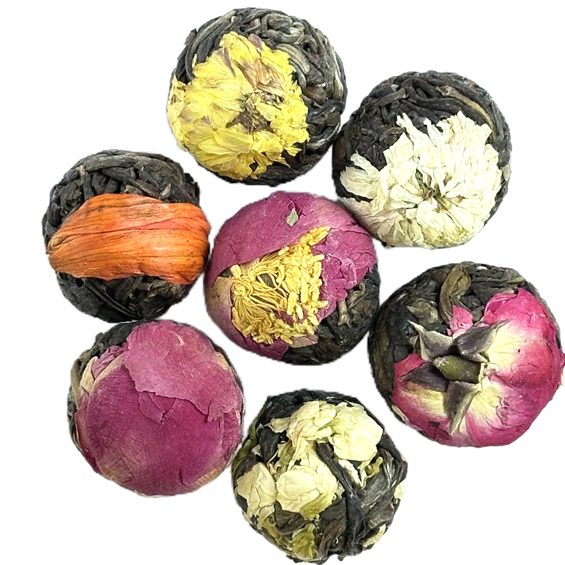 Yellow Chrysanthemum Flower Sheng Puerh Tea Ball