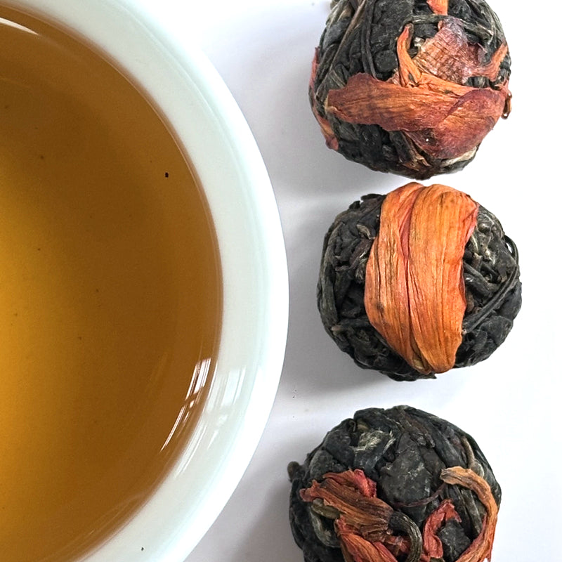 Lily Flower Sheng Puerh Tea Ball