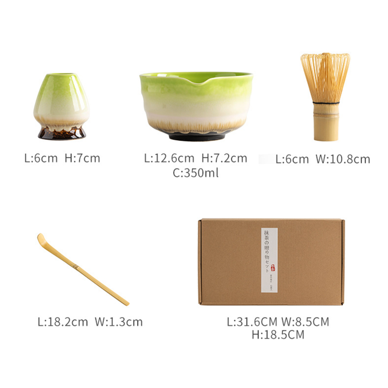 Tea-set matcha tool bowl spoon whisk holder