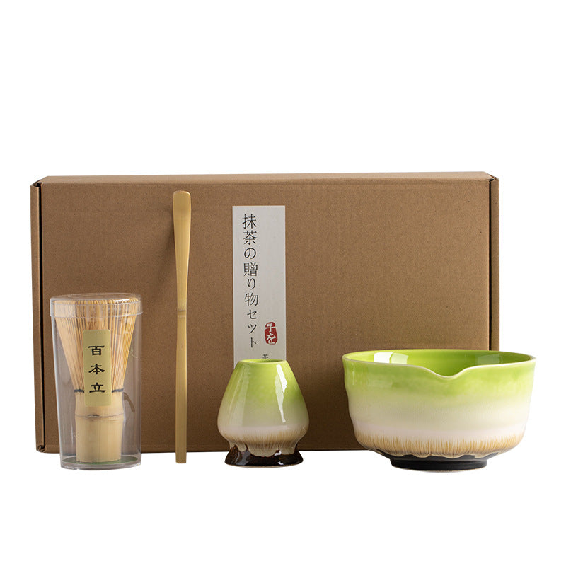 Tea-set matcha tool bowl spoon whisk holder