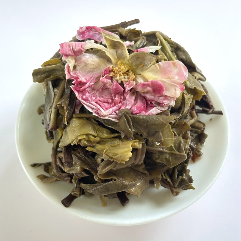 Peony Flower Sheng Puerh Tea Ball