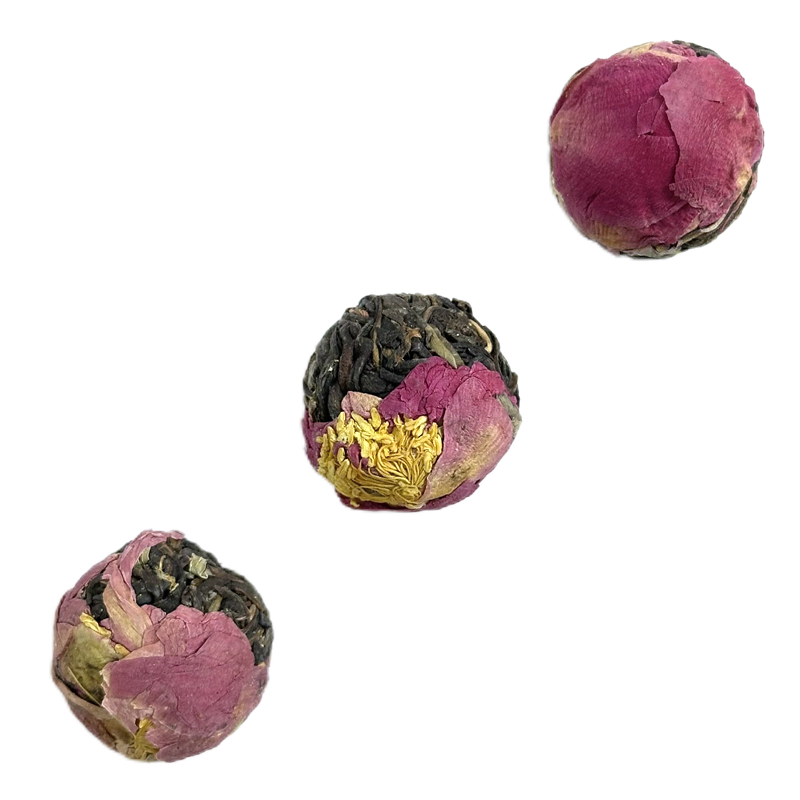 Peony Flower Sheng Puerh Tea Ball