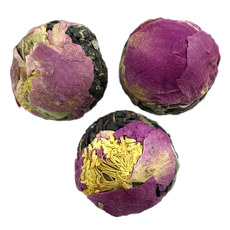 Peony Flower Sheng Puerh Tea Ball