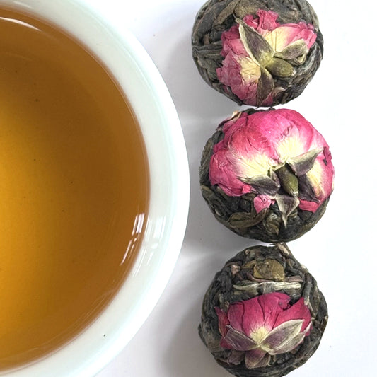 Rose Flower Sheng Puerh Tea Ball