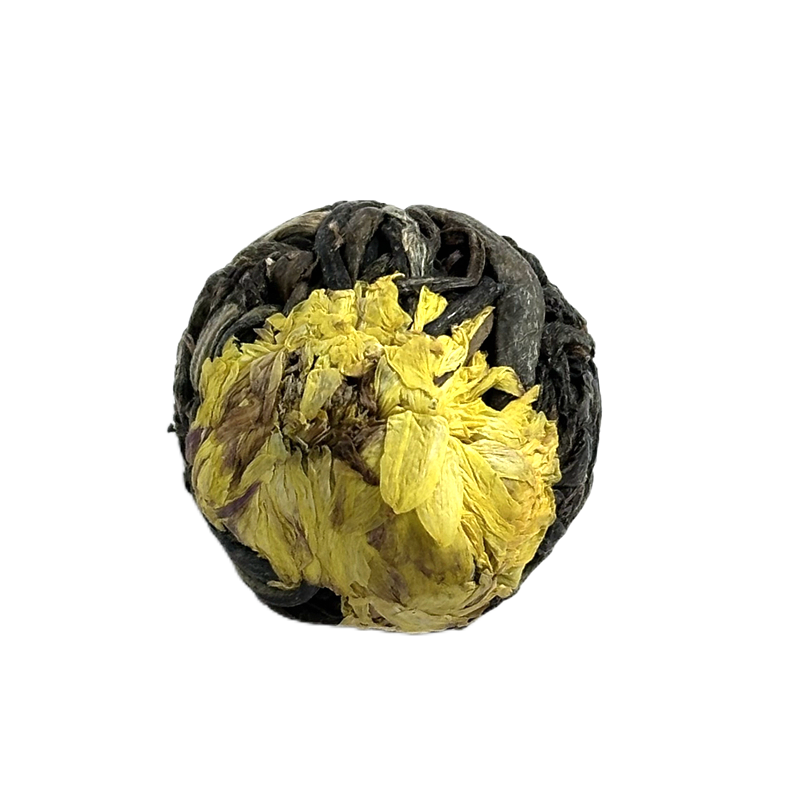 Yellow Chrysanthemum Flower Sheng Puerh Tea Ball