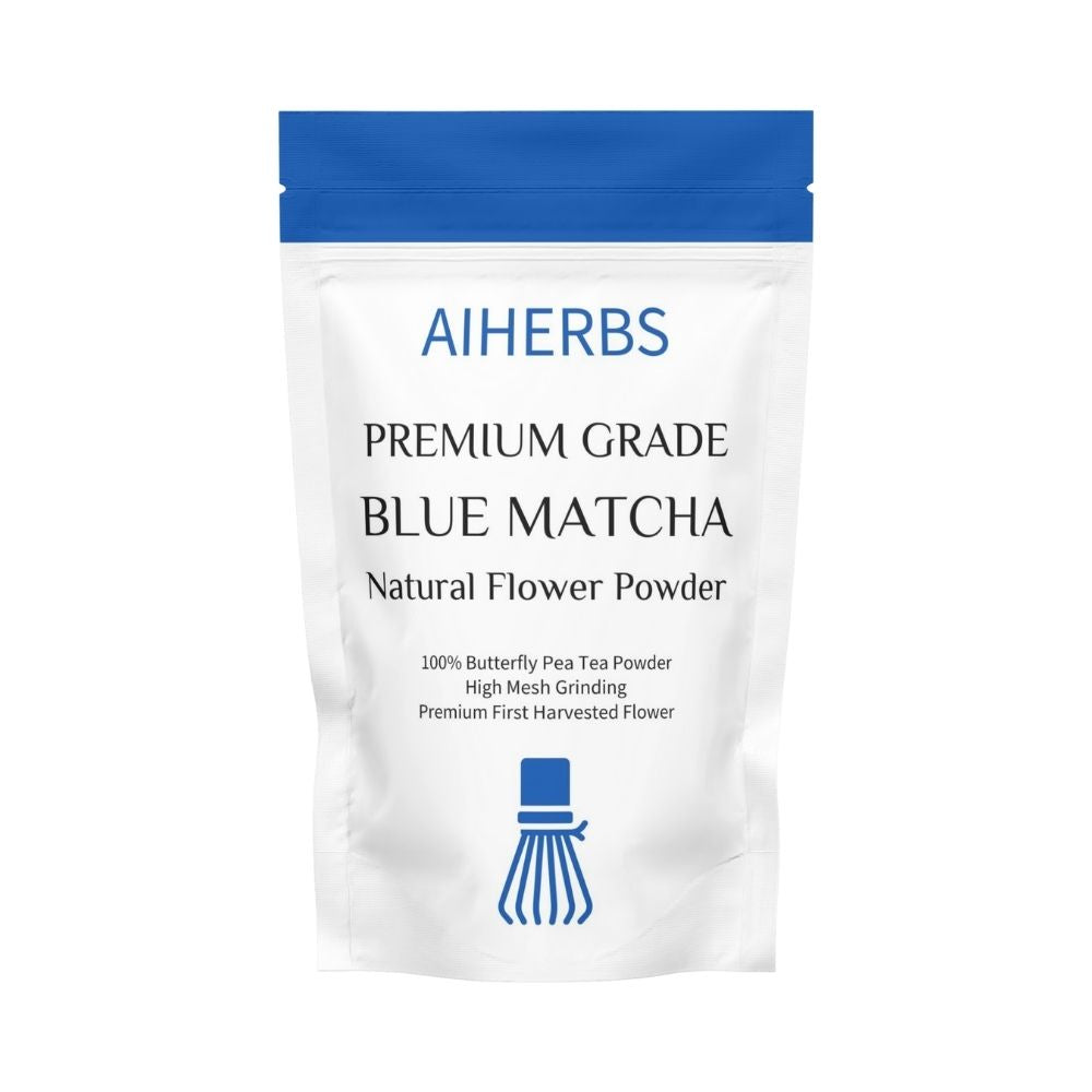 100% Pure and Natural Blue Matcha - Butterfly Pea Flower Herbal Tea Powder