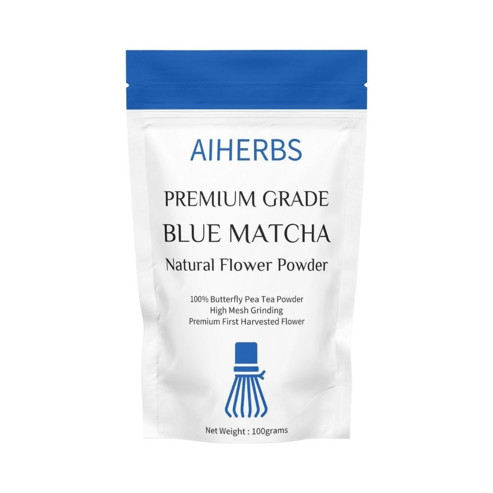 100% Pure and Natural Blue Matcha - Butterfly Pea Flower Herbal Tea Powder