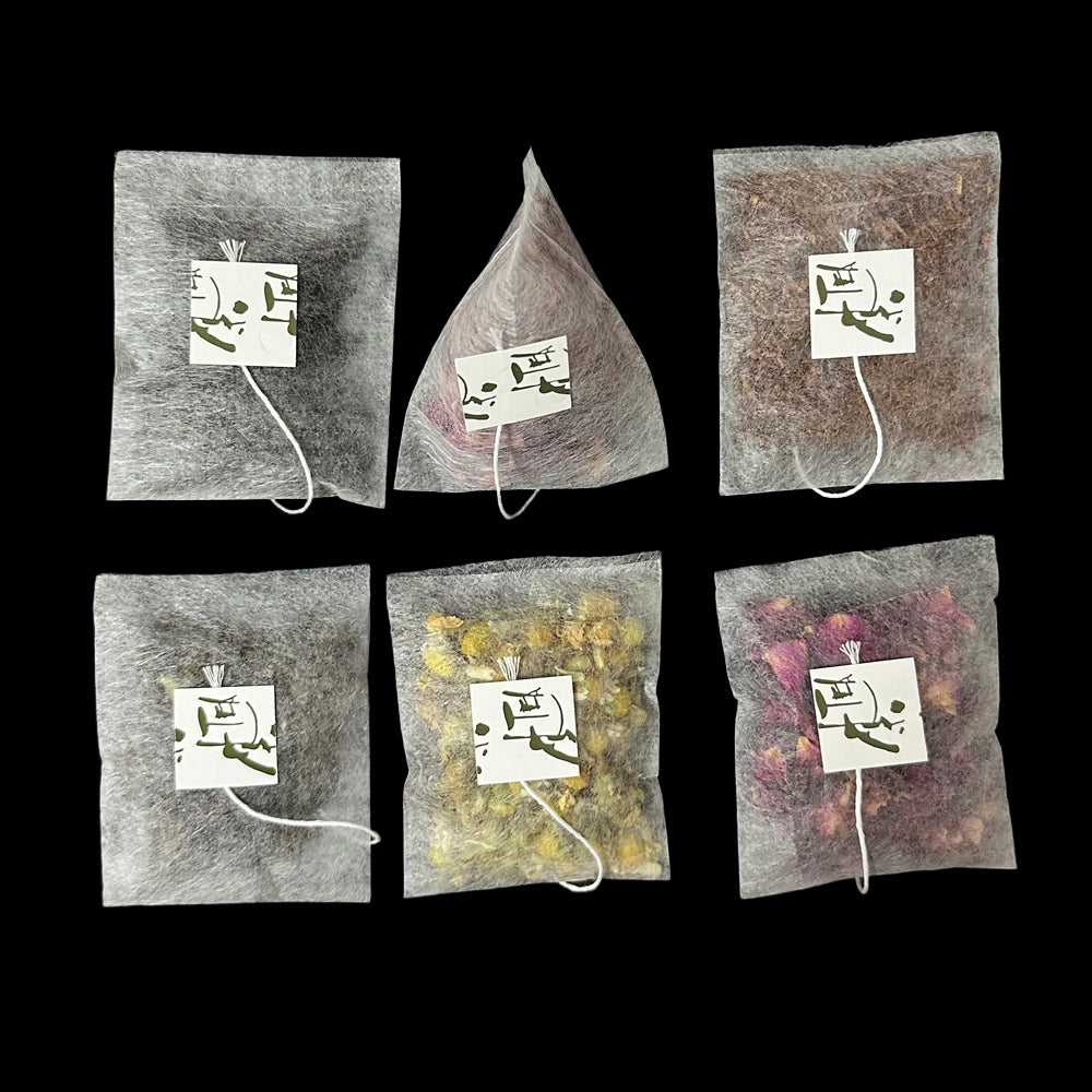 Empty Corn fiber non-woven fabric 5.8*7cm triangular tea bag