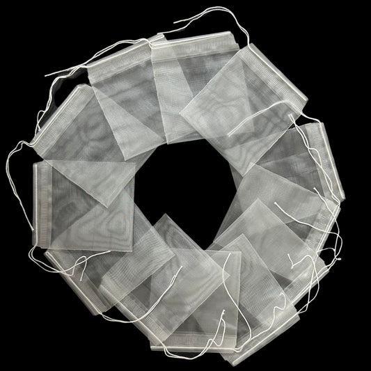 Food-grade drawstring nylon tea bag, empty tea bag for making tea, boiling tea bag, disposable filter bag, tea filter bag