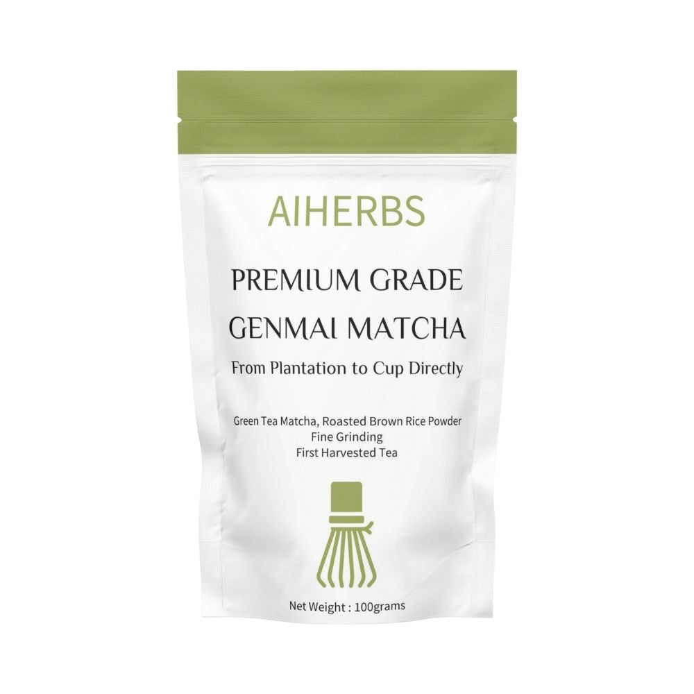 100% Natural Fine Grinding Genmaicha Matcha Powder / Roasted Brown Rice with Green Tea Powder Matcha