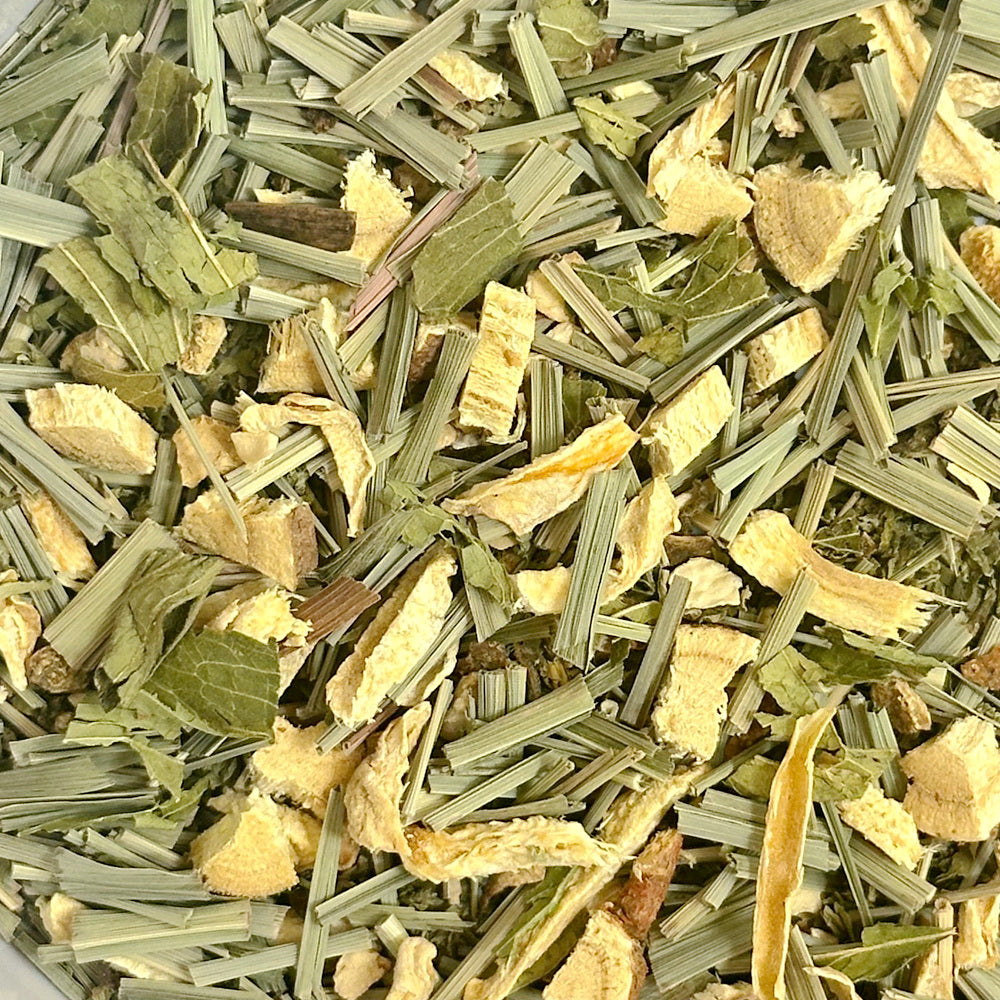 Lemon Ginger Tea - Herbal Loose leaf Tea - Caffeine-Free - Relaxing Tea - All Natural