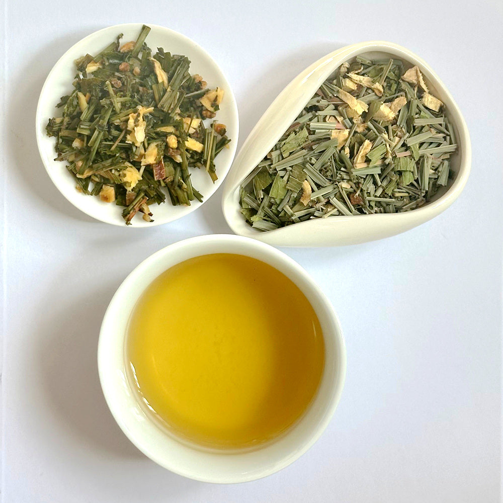 Lemon Ginger Tea - Herbal Loose leaf Tea - Caffeine-Free - Relaxing Tea - All Natural