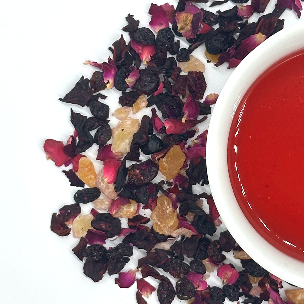 Rose Cherry Herbal Tea - Naturally Caffeine Free
