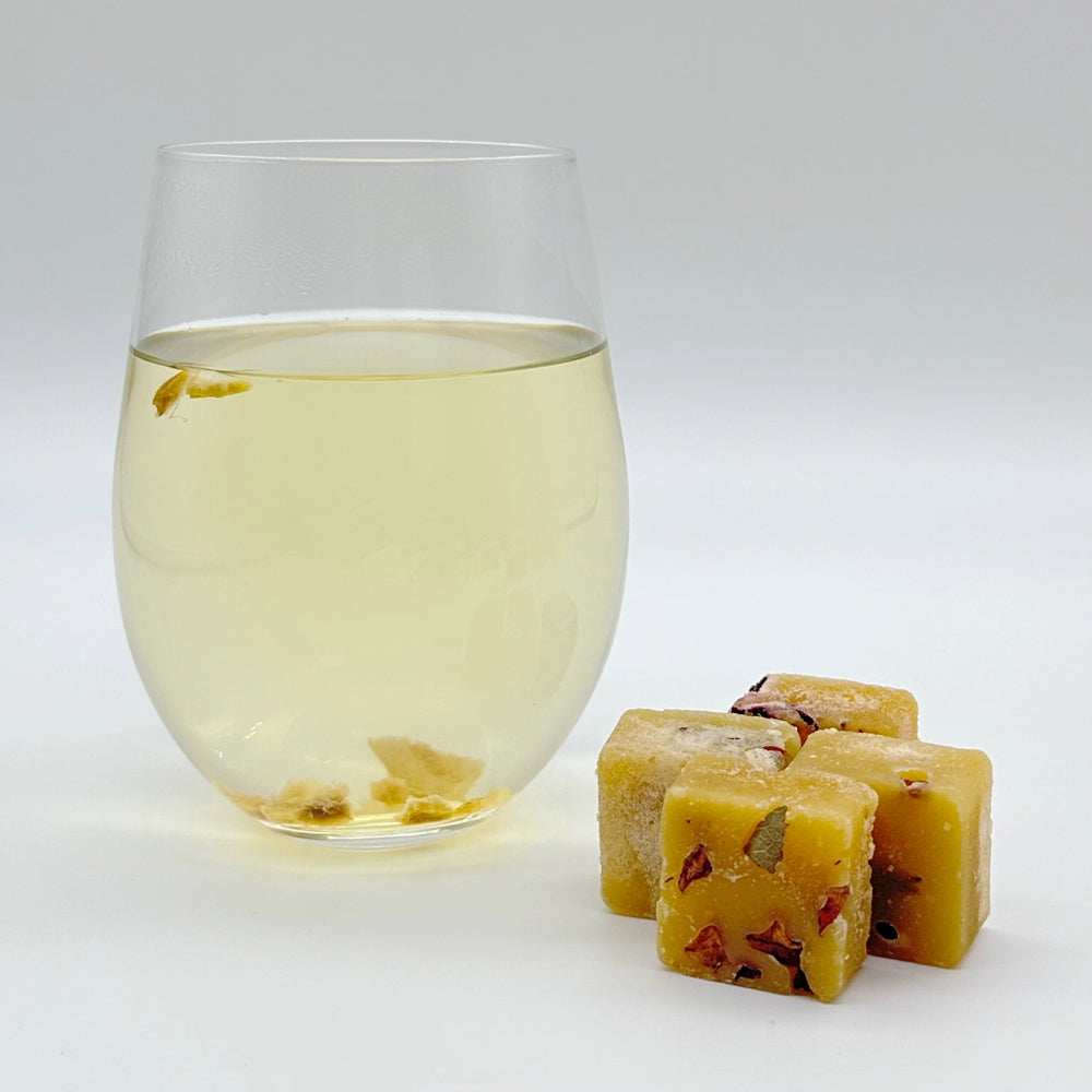 Honey Sugar Flower Tea Cube