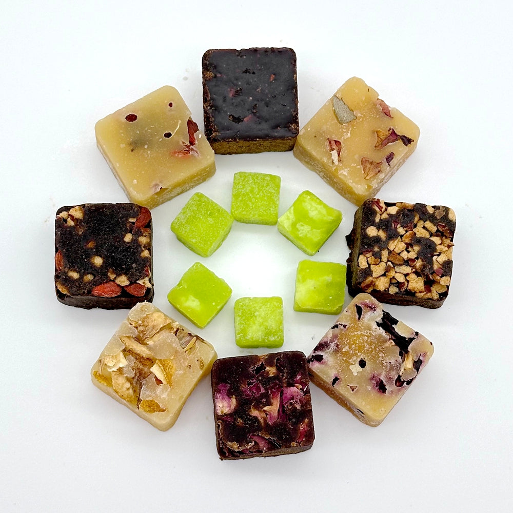 Honey Sugar Flower Tea Cube