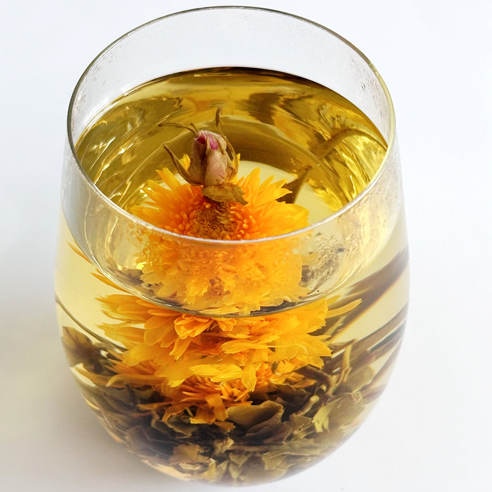 Handmade flower blooming tea ball - Rises Step by Step