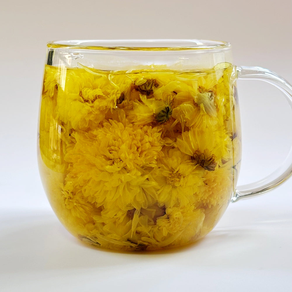 Hand-wrapped Flower Tea Ball Yellow Chrysanthemum 500grams packed