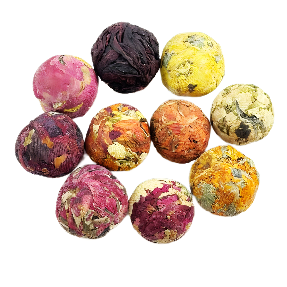 Hand-wrapped Flower Tea Ball Yellow Chrysanthemum 500grams packed