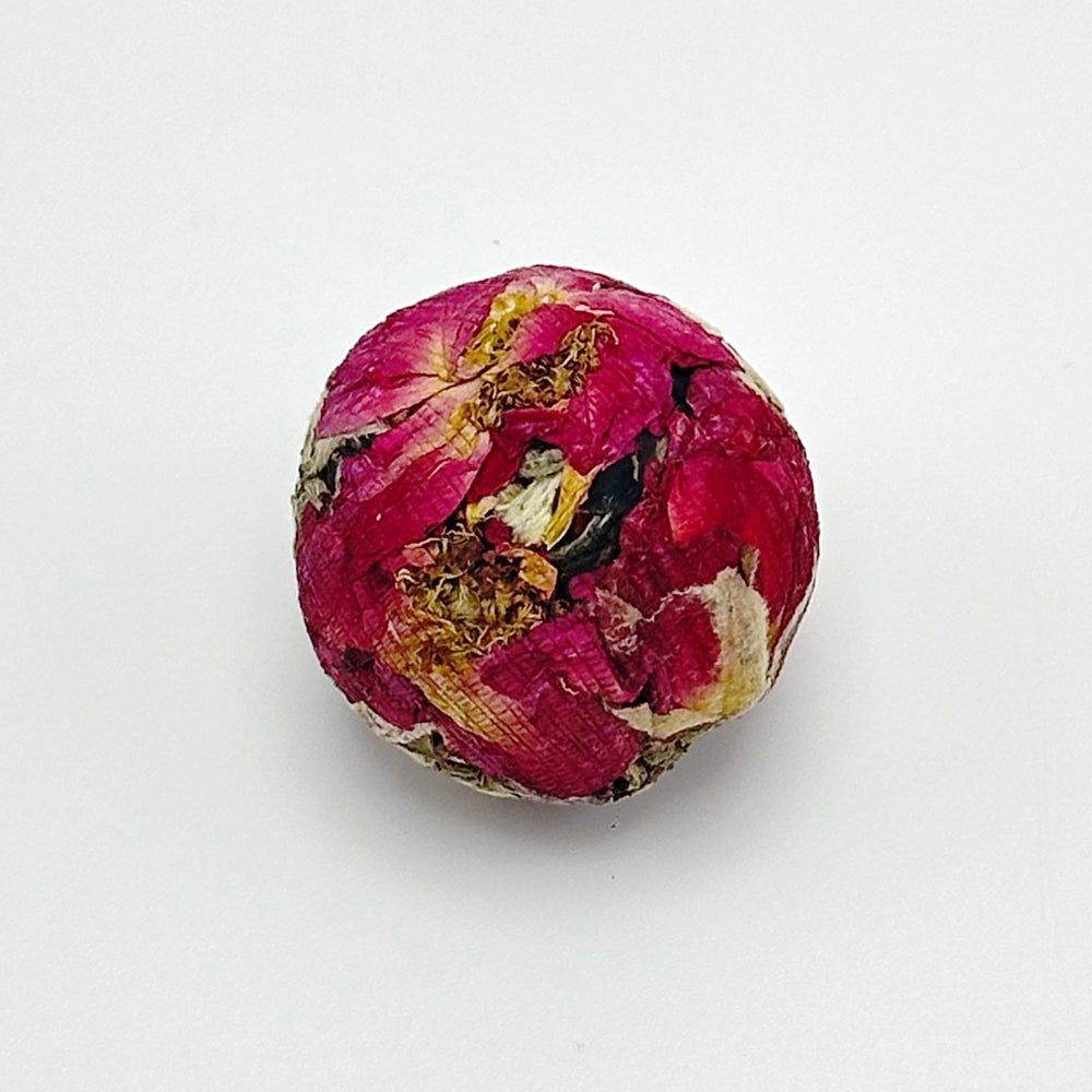 Yunnan White Tea Ball with Rose Flower