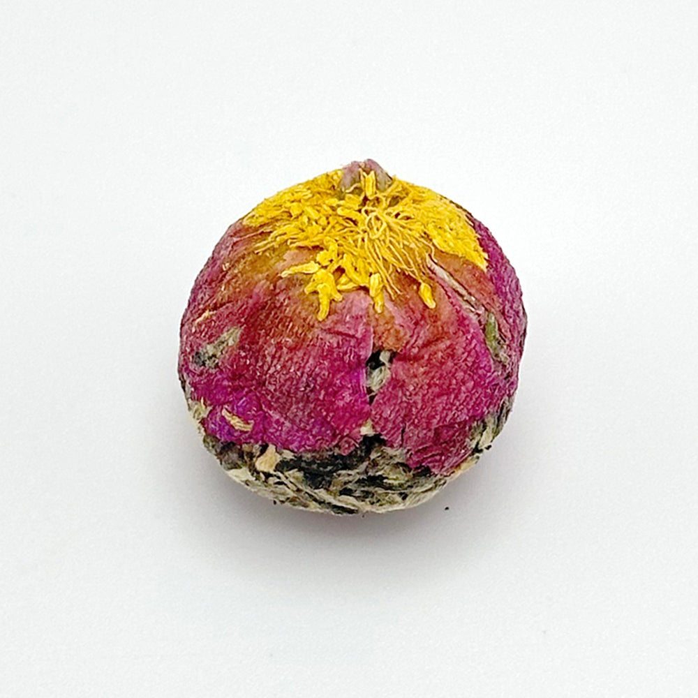 Yunnan White Tea Ball with Peony Flower