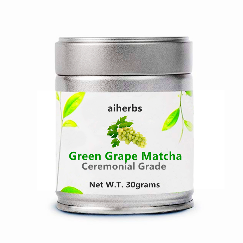 30grams Can Packed Flavored Matcha Green Grape Ceremonial Grade