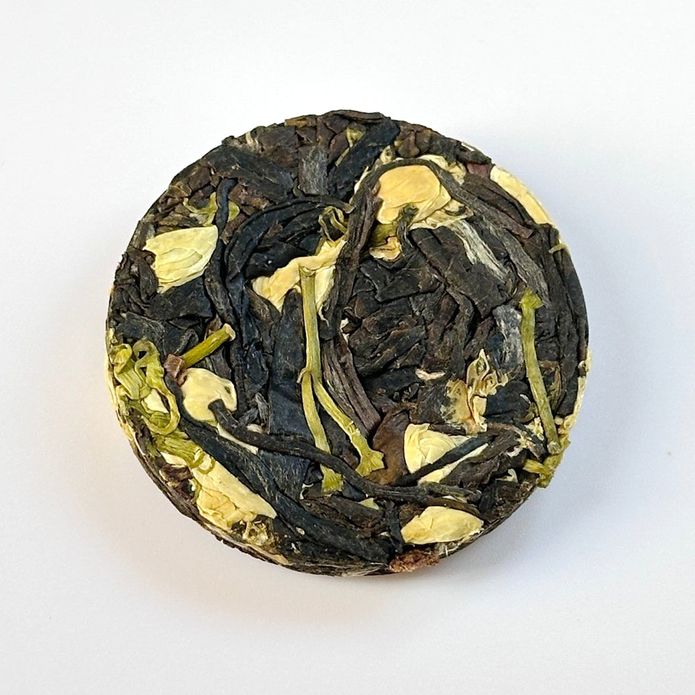 Jasmine Sheng Pu-erh Tea Cake 500grams Packed