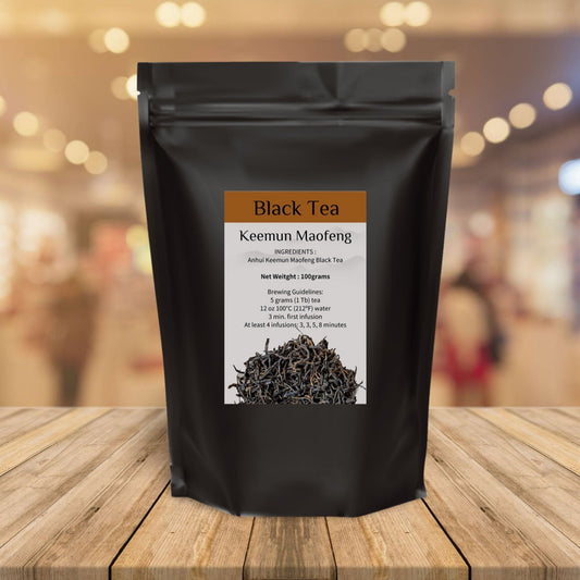 100 grams packed Keemun Maofeng Black Tea