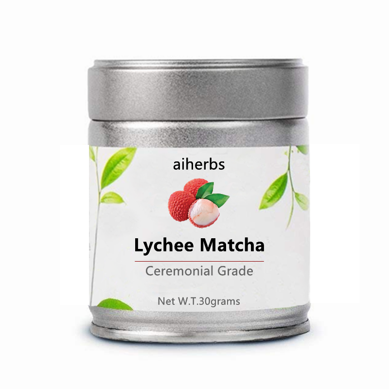 30grams Can Packed Flavored Matcha Lychee Ceremonial Grade