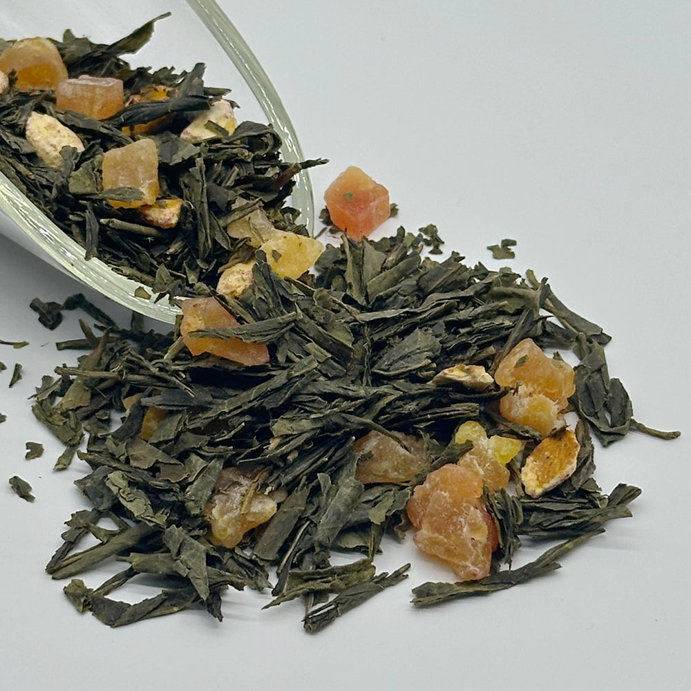 Passion fruit orange peel green tea