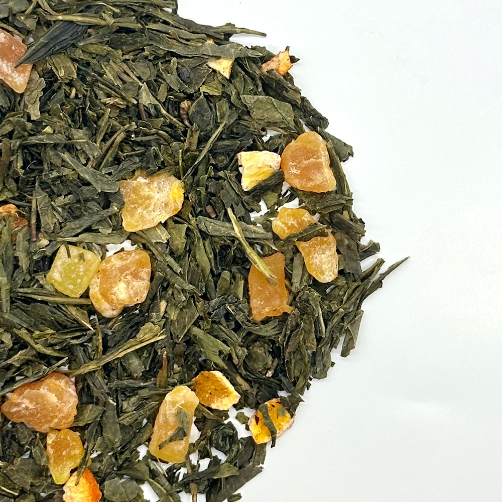 Passion fruit orange peel green tea