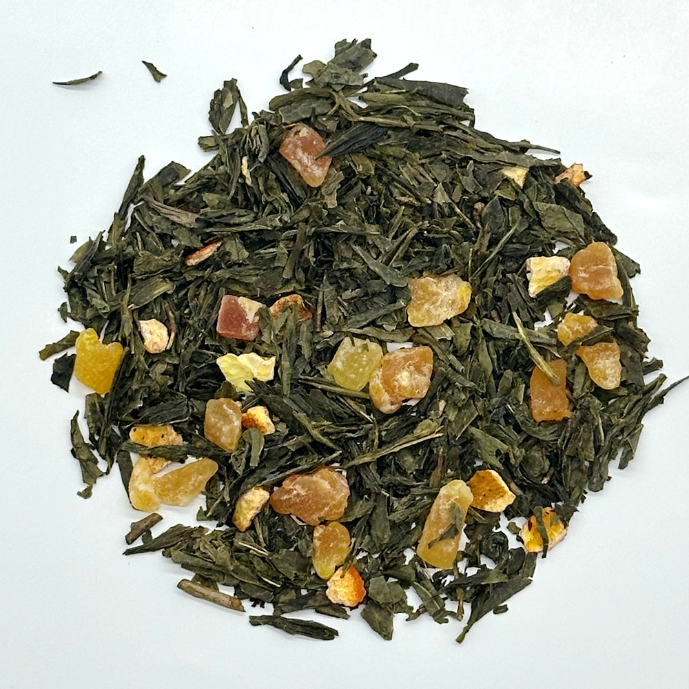 Passion fruit orange peel green tea