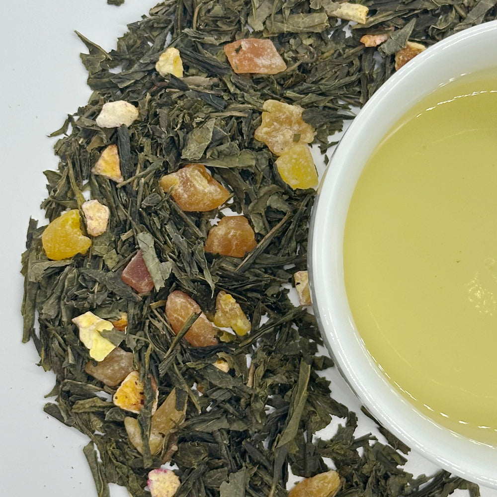 Passion fruit orange peel green tea